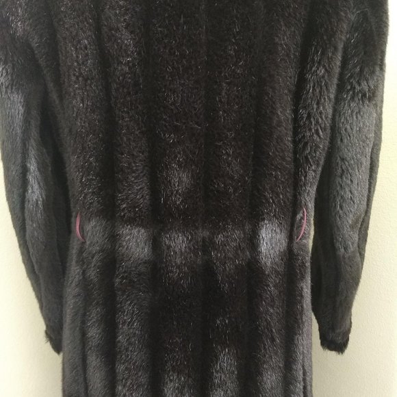 Vintage Dubrowsky & Perlbinder Long Faux Fur Coat - Picture 5 of 10
